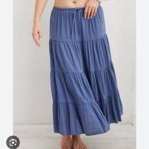 NWT Aerie beach club tiered maxi skirt